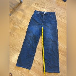 Nicole Miller high waisted wide leg jeans.